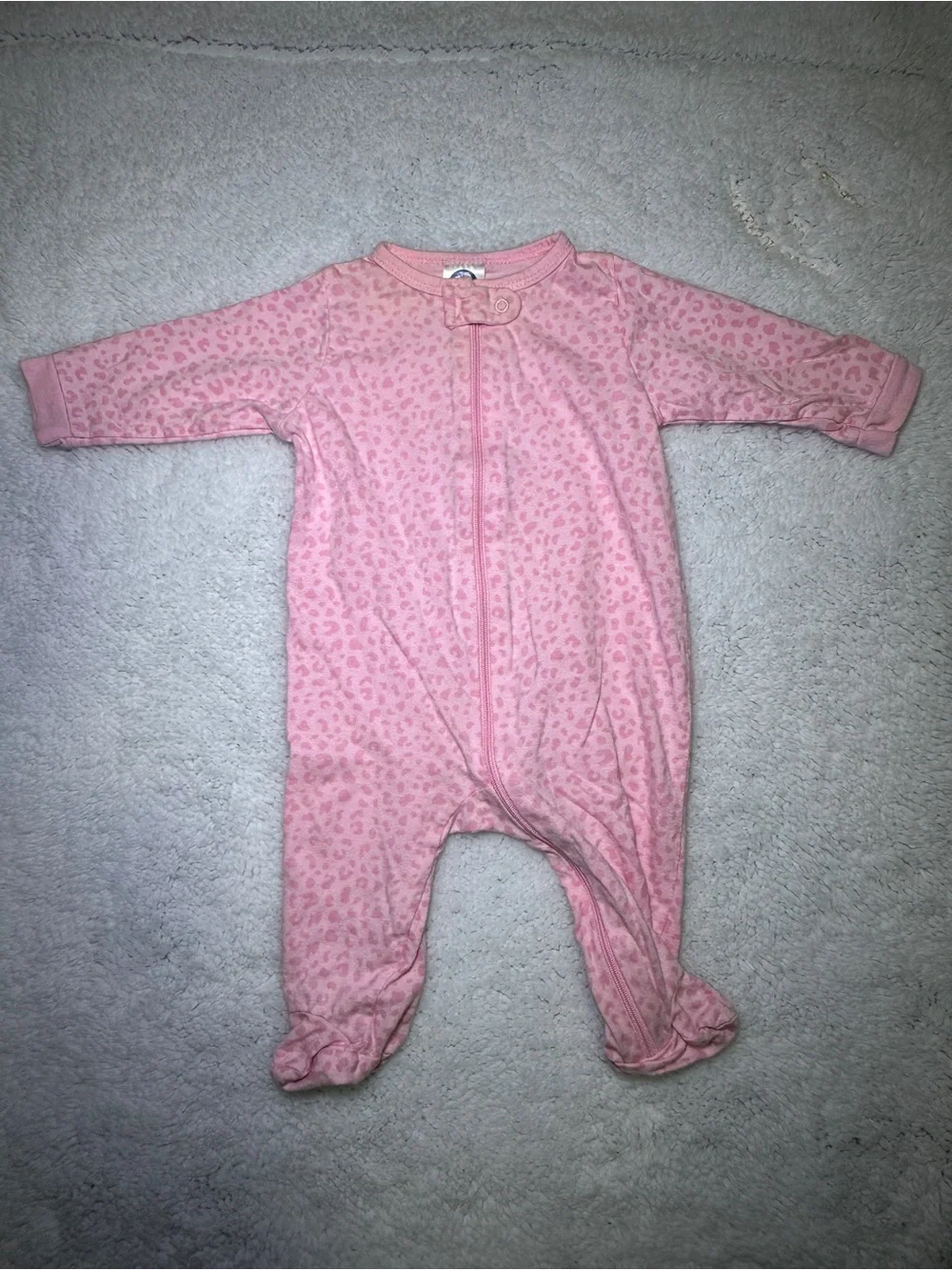 Bundle of 12 0-3 months Onesie Footie Pink & Yellow Floral Baby Pajama Everyday